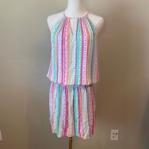 Southern Tide Drop Waist Halter Dress Medium